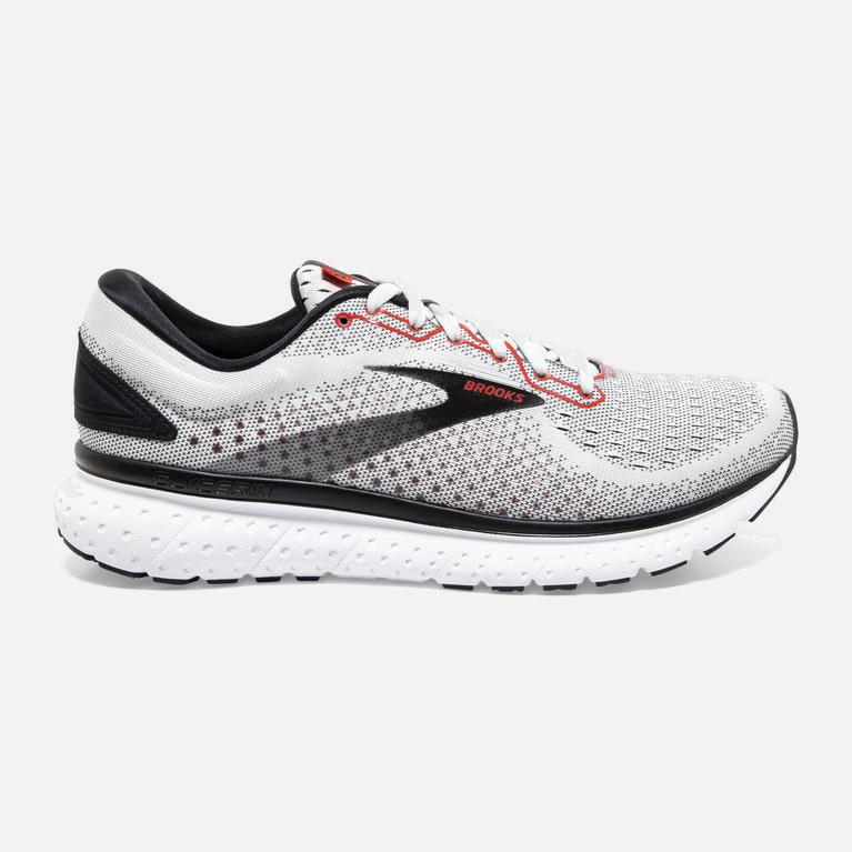 Brooks Men's Glycerin 18 Road Running Shoes Singapore - Grey/Black/Tradewinds (71684-ZOHL)